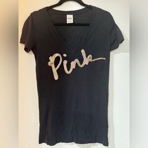 Pink Tee Victoria Secret V neck